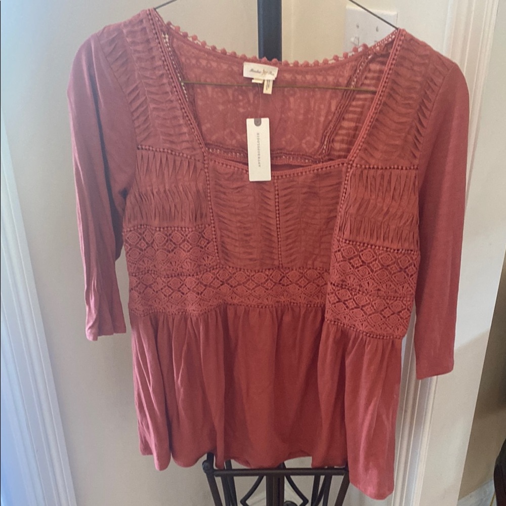 Anthropologie Terracotta Blouse - Picture 1 of 6